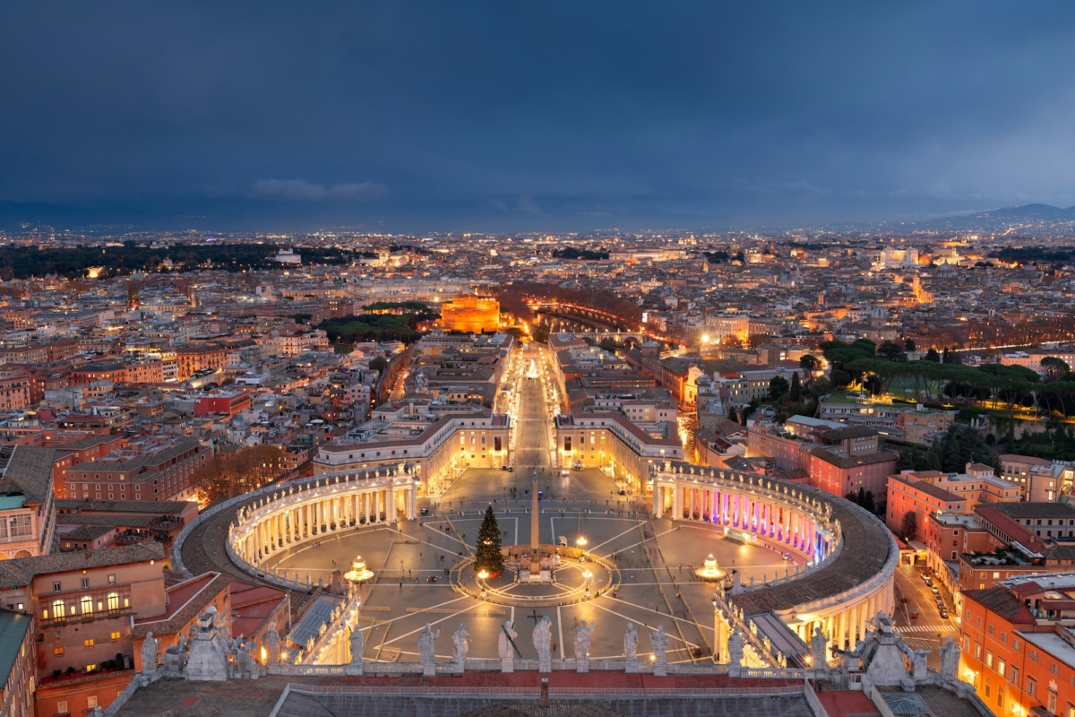 Vatican City State at Night