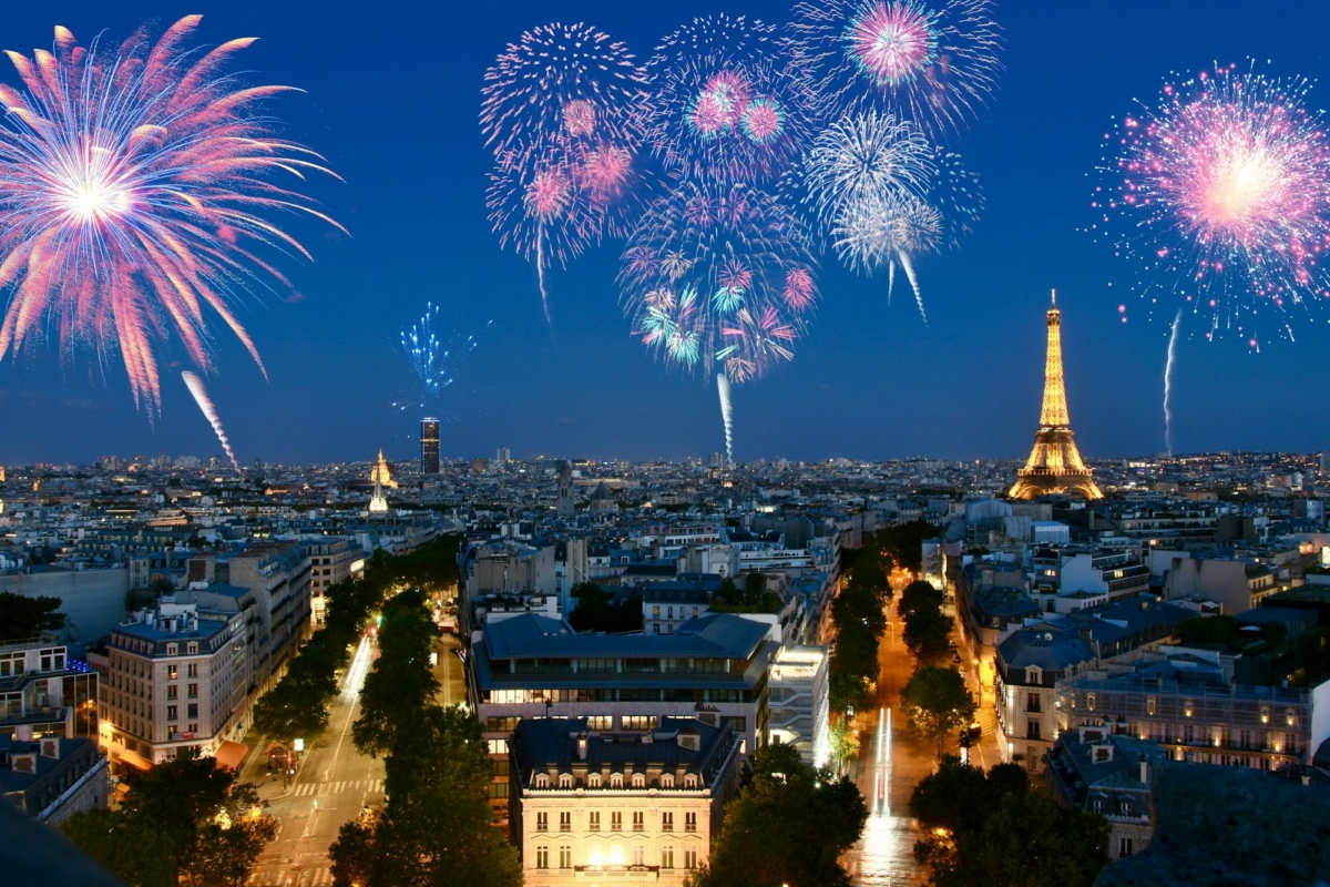 Fireworks over Paris