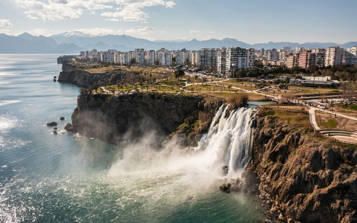 Lower Duden Waterfalls in Antalya