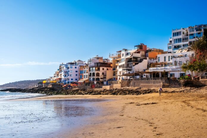 Taghazout village near Agadir, Morocco.