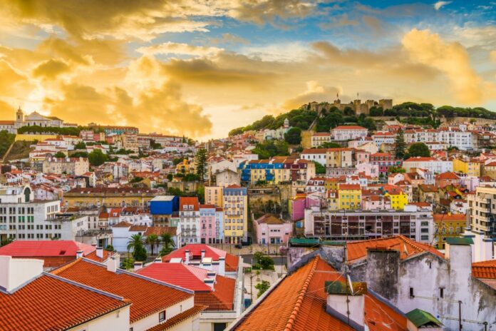 Lisbon, Portugal City Skyline