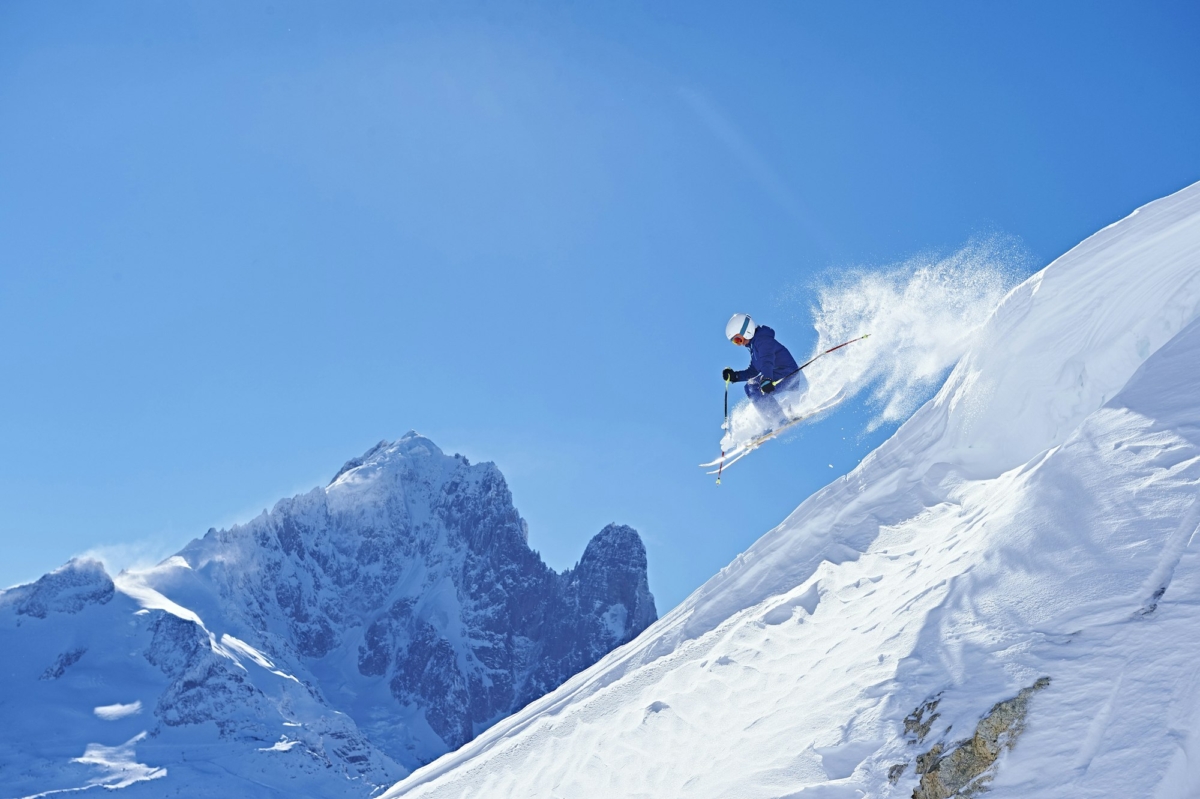 Skier, Chamonix, France