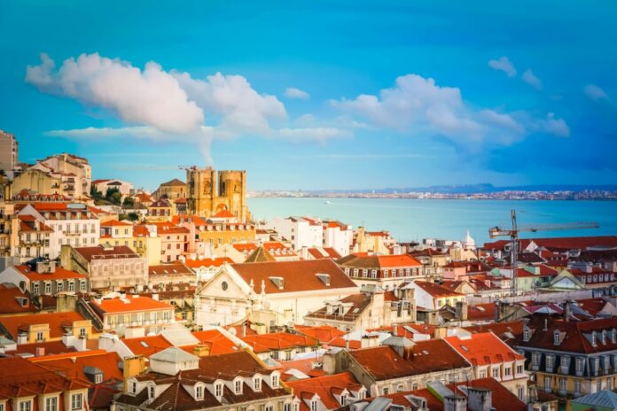 skyline of Lisbon, Portugal