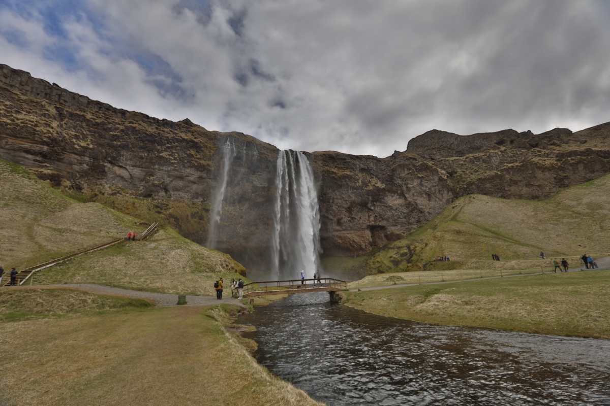 Seljalandsfoss - one of the most beautiful and original waterfall in Iceland