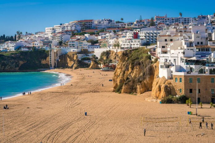 Sunny Albufeira beach